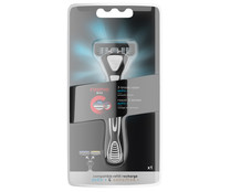 Maquinilla de afeitar recargable con doble cabezal de 3 hojas COSMIA.