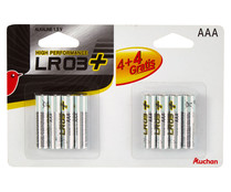 Pack de pilas alcalinas AAA LR03 4 + 4 gratis, PRODUCTO ALCAMPO. Pack de pilas alcalinas AAA LR03 4 + 4 gratis, PRODUCTO ALCAMPO.
