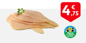 Filetes de pechuga de pollo APC 300 g.