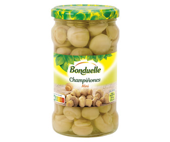 Champiñones enteros mini BONDUELLE frasco de 170 g. Champiñones enteros mini BONDUELLE frasco de 170 g.