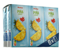 Néctar de piña sin azúcar añadido PRODUCTO ALCAMPO pack 6 uds x 20 cl.