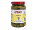 Pepinillos pequeños en vinagre extra DELICIAS frasco de 200 g.