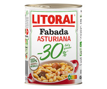 Fabada Asturiana -30% sal y grasas LITORAL 420 g.