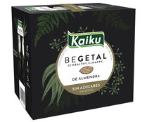 Bebida de almendras 100% vegetal, sin azúcares añadidos KAIKU Begetal 6 x 1 l.