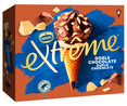 Cono de helado de chocolate blanco, con leche y negro, con virutas de chocolate blanco  EXTRÉME de Nestlé 6 x 120 ml.