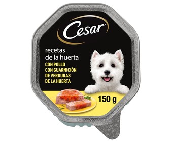 Comida para perro adulto a base de pollo y verduras CESAR 150 gr, Comida para perro adulto a base de pollo y verduras CESAR 150 gr,