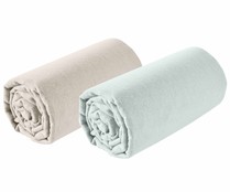 Sábana bajera ajustable de franela para cama de 135 cm, 100% algodón, ACTUEL. Modelos surtidos, 1 unidad.