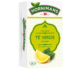 Té verde con limón aromatizado HORNIMANS 20 uds. Té verde con limón aromatizado HORNIMANS 20 uds.