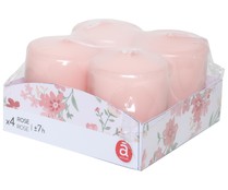 Pack de velas mini perfumadas, aroma rosas, ACTUEL.