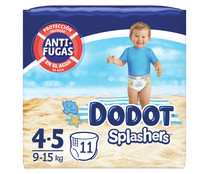 Pañales bañador desechables, talla 4-5 para niños de 9 a 15 kilogramos DODOT Splashers 11 uds.