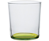 Vaso de pinta de 0,36 litros con base de color verde manzana, LUMINCARC.