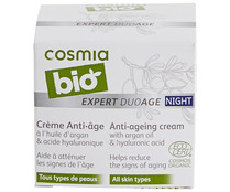 Crema de noche con acción antiedad, para todo tipo de pieles COSMIA Bio 50 ml.