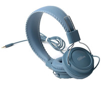 Auriculares tipo diadema QILIVE Q.1296, con cable, con micrófono, color azul.