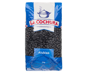 Frijol negro paquete de 1 kg.