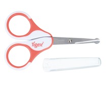 Tijeras con estuche para bebé,  rojo, TIGEX.