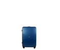 Maleta de cabina rígida de color azul de 50 cm. tipo trolley con 4 ruedas y cierre por código, AIRPORT ALCAMPO.