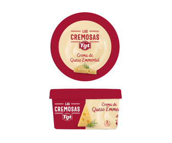 Crema de queso para untar Emmental TGT LAS CREMOSAS 125 g. Crema de queso para untar Emmental TGT LAS CREMOSAS 125 g.