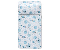 Tríptico para minicuna, color azul, INTERBABY Space.