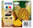 Pack de 4 cartuchos de tinta EPSON 604 XL, colores negro, cian, magenta y amarillo.
