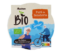 Puré ecológico de zanahoria gama Senior ALCAMPO ECOLÓGICO 220 gr.