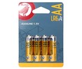 Pack de 4 pilas alcalinas AA, LR06, 1,5V, PRODUCTO ALCAMPO.