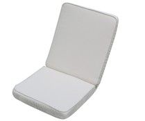 Cojín para silla multiposición de color blanco, desenfundable y de 88x42x6 cm PRODUCTO ALCAMPO.