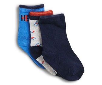 Lote de 3 pares de calcetines para bebé IN EXTENSO, talla 24/26. Lote de 3 pares de calcetines para bebé IN EXTENSO, talla 24/26.
