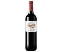 Vino tinto crianza con denominación de origen Rioja VIÑA CUMBRERO botella de 75 cl.