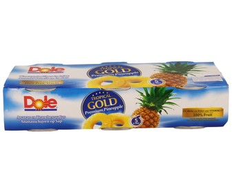 Piña en su jugo en rodajas DOLE, 3 uds x 417 g. Piña en su jugo en rodajas DOLE, 3 uds x 417 g.