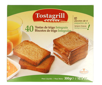 Biscottes integrales rebanadas de trigo 300g Biscottes integrales rebanadas de trigo 300g
