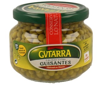 Guisantes frasco de 215 gramos Guisantes frasco de 215 gramos