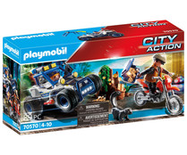 Playset City Action Vehículo Todoterreno de Policía: persecución del ladrón de tesoros, City Action PLAYMOBIL 70570.
