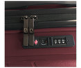 Maleta de cabina rígida de color rojo de 55 cm y 8 ruedas, AIRPORT ALCAMPO.