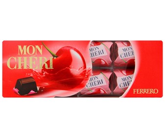 Bombones de chocolate negro con cereza y licor MON CHÉRI 168 gramos. Bombones de chocolate negro con cereza y licor MON CHÉRI 168 gramos.