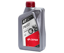 Aceite sintético para motocicletas con motores de 4 tiempos CEPSA ruta 66 1 litro.