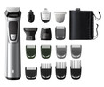 Set de arreglo personal 16 en 1 PHILIPS MG7736/15, uso sin cable, 9 peines guía, 5 cabezales.