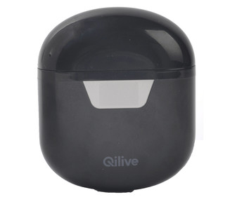 Auriculares bluetooth tipo intraditivo QILIVE Q.1332 con micrófono, estuche de carga, color negro. Auriculares bluetooth tipo intraditivo QILIVE Q.1332 con micrófono, estuche de carga, color negro.