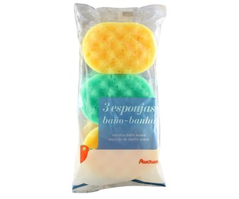 Esponja de baño suave 3 unidades Esponja de baño suave 3 unidades