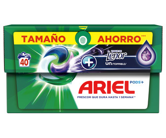 .Detergente en cápsulas unstoppable ARIEL 40 lavados. .Detergente en cápsulas unstoppable ARIEL 40 lavados.