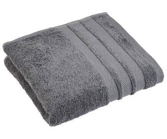 Toalla lisa de ducha, 100% algodón, densidad de 500g/m², color gris, ACTUEL. Toalla lisa de ducha, 100% algodón, densidad de 500g/m², color gris, ACTUEL.