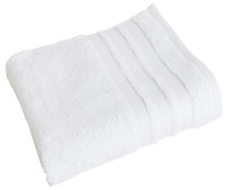 Toalla de baño 100% algodón color blanco, densidad de 500g/m², ACTUEL.