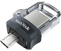 Memoria 16 GB SANDISK ULTRA DUAL DRIVE M3, Usb 3.0.