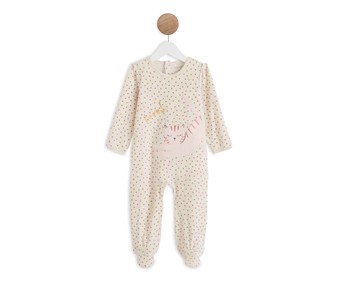 Pijama pelele de terciopelo para bebé IN EXTENSO, talla 92. Pijama pelele de terciopelo para bebé IN EXTENSO, talla 92.