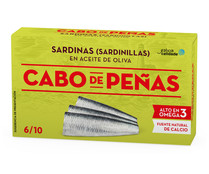 Sardinillas en aceite de oliva CABO DE PEÑAS lata de 60 g.