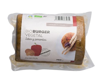 Hamburguesa de setas y pimientos ecológica 750g Hamburguesa de setas y pimientos ecológica 750g