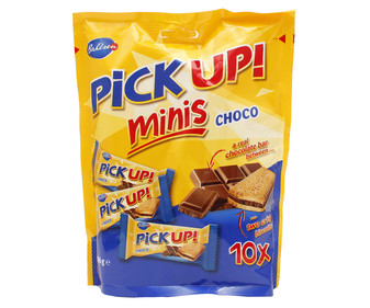 Galletas minis rellenas de chocolate PICK UP 10 x 10 g. Galletas minis rellenas de chocolate PICK UP 10 x 10 g.
