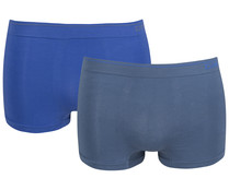 Pack de 2 bóxer de algodón sin costuras para hombre UNNO by Dim, talla XL. Pack de 2 bóxer de algodón sin costuras para hombre UNNO by Dim, talla XL.