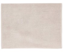 Alfombra de baño rizo 100% algodón color beige, 700g/m², 50x70 cm. ACTUEL.