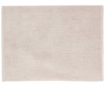 Alfombra de baño rizo 100% algodón color beige, 700g/m², 50x70 cm. ACTUEL.