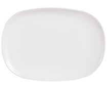 Fuente rectangular blanca fabricada en vidrio opal, 35x24cm., Sweet Liine LUMINARC.